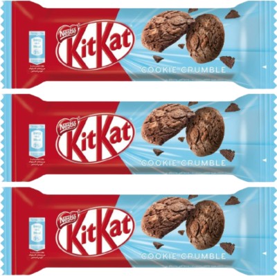 NESTLE Kitkat Cookie Crumble 2 Finger Chocolate Bars(3 x 19.5 g)