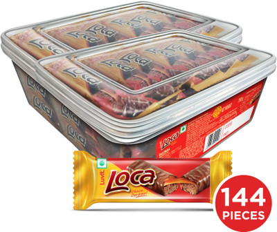 LuvIt Loca Chocolate Caramel with Nougat Bars Bars(2 x 698 g)