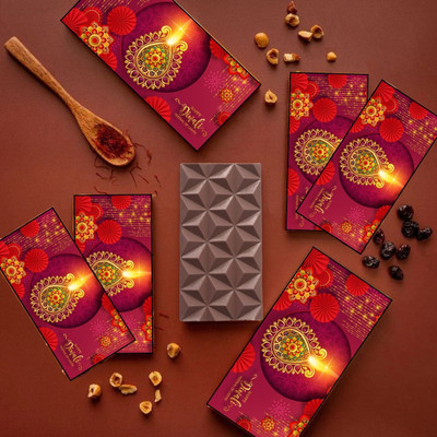 Expelite Diwali Gift Pack , 35 g Each (PACK OF 6), Diwali Chocolate Bars (6 x 1 Units) Bars(6 x 35 g)