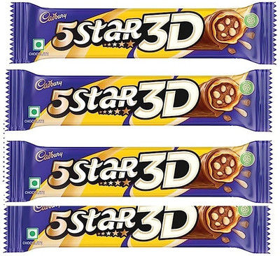 Cadbury 5 Star 3D Chocolate Bar Bars(4 x 42 g)