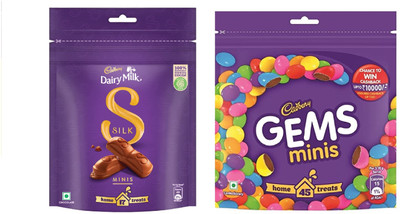 Cadbury GEMS +SILK MINIS Bars(2 x 147.5 g)