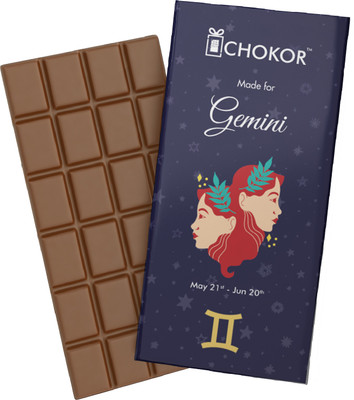 Chokor Made For Gemini Artisanal Chocolate Gift - Blueberry Flavoured Bars(100 g)