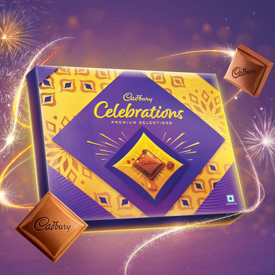 Cadbury Celebrations Premium Selections Assorted Chocolate Diwali Gift Pack Bars(247 g)