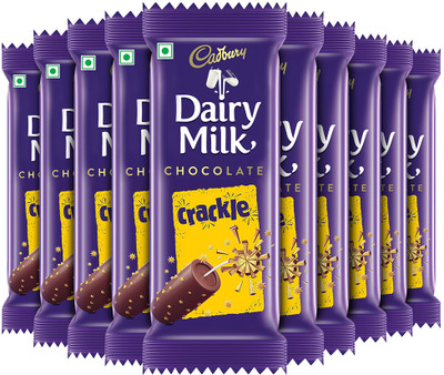 Cadbury Dairy Milk Crackle Chocolate Bars(10 x 36 g)