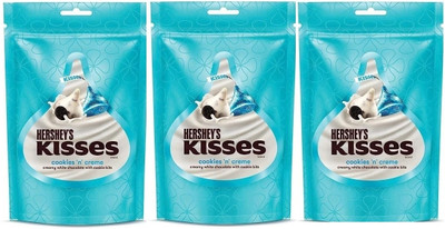 HERSHEY'S Kisses Cookies & Creme Chocolate Fudges(3 x 36 g)