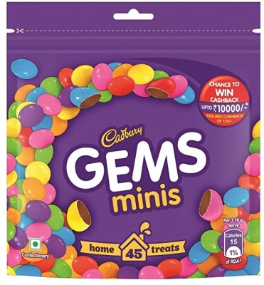 Cadbury Gems Chocolate Home Treats Bars(142.2 g)