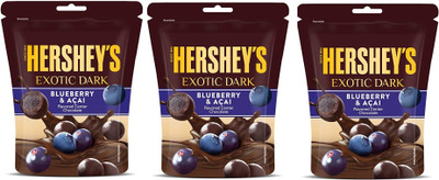 HERSHEY'S Exotic Dark Chocolate Blueberry & Acai Bars(3 x 33.3 g)