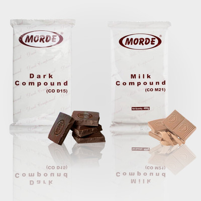 Morde Dark & Milk Chocolate Compound Slabs Bars(2 x 400 g)