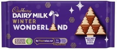 Cadbury Dairy Milk Winter Wonderland | Creamy Milk and White Chocolate Bars(100 g)