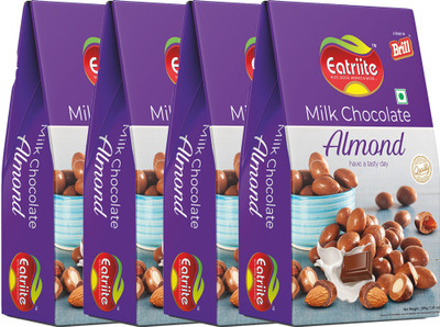 Eatriite Milk-Chocolate Coated Whole Badam 800g Bites(4 x 200 g)