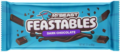 Mr Beast Feastables Dark Chocolate | Smoother and Creamier (New Pack) Bars(60 g)