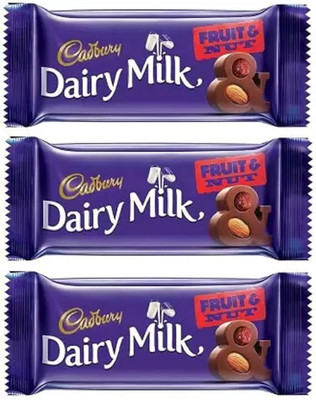 Cadbury DAIRY MILK FRUIT AND NUT Bars(3 x 81 g)