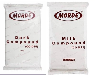 Morde Dark And milk Compound Chocolate Slab 500 gm combo pack Bars(2 x 500 g)