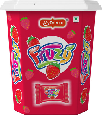 My Dreem Strawberry Fruzy Jelly | Sweet Fruity Snack for Kids and Adults Strawberry Jelly Candy(175 pieces)