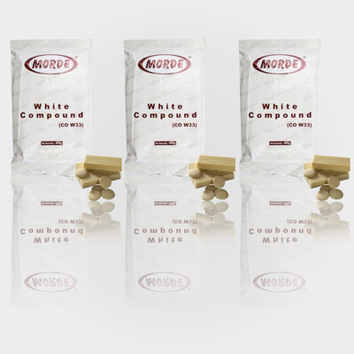 Morde White Chocolate Compound Slab (Pack of 3) Bars(3 x 400 g)
