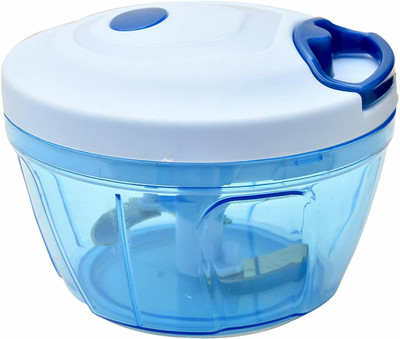 Crystal zone Plastic Handy Dori Chopper with 3 Blades (Multi Color) - 450 ML Vegetable & Fruit Chopper(1 set)