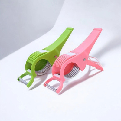winger Multipurpose 2 in 1 Vegetable and Fruit Cutter & Peeler Vegetable & Fruit Chopper(2 vegetable cutter)