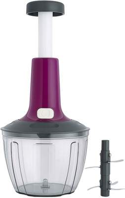 ssolo by SSOLO Ssolo 900ml Manual Hand Chopper with 6 Stainless Steel Blade Vegetable & Fruit Chopper(1 chopper)