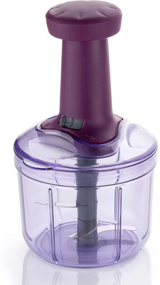 FIT 4 CHEF Chopper, Dry Fruit Chopper, Dry Fruit Cutter, Vegetable Chopper (Purple, 900ml) Vegetable & Fruit Chopper(1 - Push Chopper)