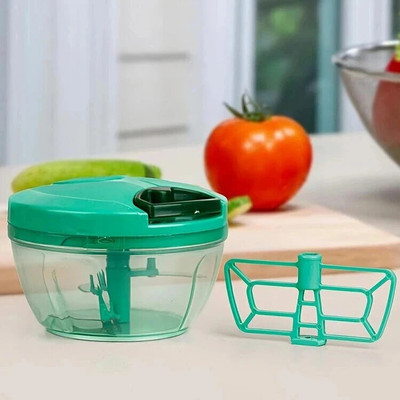 Jualiva 450 ml Compact & Durable, Multipurpose Manual Vegetable & Fruit Chopper(1 Chopper)