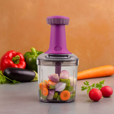 newway Push Chopper 900ML Vegetable & Fruit Chopper(1 chopper)