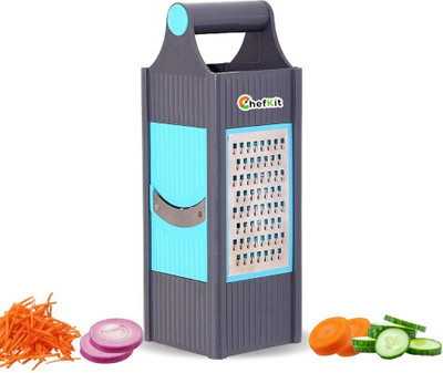 Chefkit 4 in 1 Slicer and Grater with Stainless Steel Blades for Cheese, Potatos, Vegetable & Fruit Grater & Slicer(Multipurpose Vegetable & Fruit Grater Slicer)