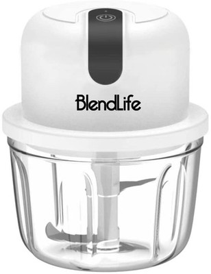 BlendLife Mini Electric Chopper Effortless One-Touch Operation & 350ml Capacity Electric Vegetable & Fruit Chopper(1 Pack of Chopper)