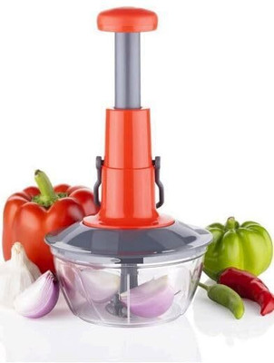 DHANRAJ by N/A Push Chopper for Kitchen Vegetables & Fruits Multipurpose Hand Press Chopper Vegetable Chopper(1 Push chopper)