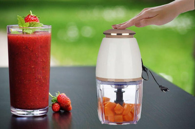R.T. Impex Mini Electric Capsule Cutter Top Pushing Button Food Processor and Blender with Electric Vegetable & Fruit Chopper(Pack Of 1 Electric Chopper)