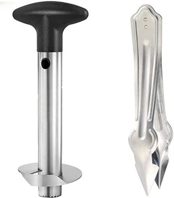 DANIR Combo Pack of Pineapple Cutter & Pineapple Eye Remover Tool Pineapple Slicer(1 pineapple cutter + 1 eye remover)