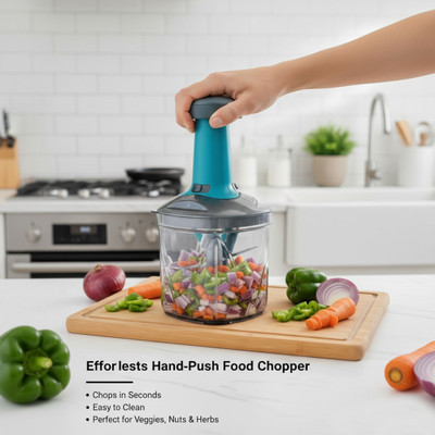 swipeandstyle Big chopper 1100 ML Big Size Push Chopper Vegetable & Fruit Chopper(1 chopper)