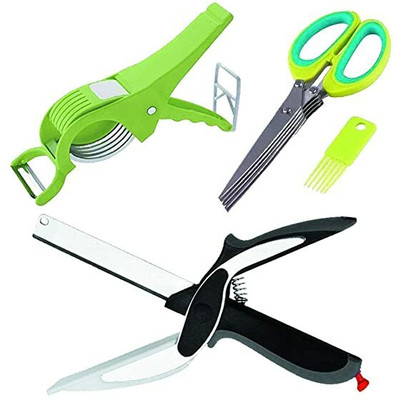 AK ULTIMATE by ultimate shopping network Triple combo of chopper Vegetable & Fruit Chopper(3)
