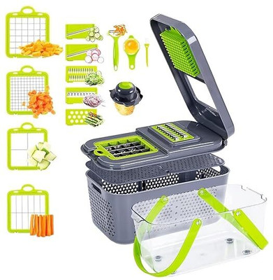 BRC Enterprise 22-in-1 Multipurpose Vegetable & Fruit Chopper Vegetable & Fruit Chopper(1 chopper set)