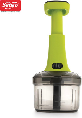 Max Senso Unbreakable Push Chopper Vegetable Chopper with Sharp Steel Blades Onion Chopper Vegetable & Fruit Chopper(1 pc Chopper)