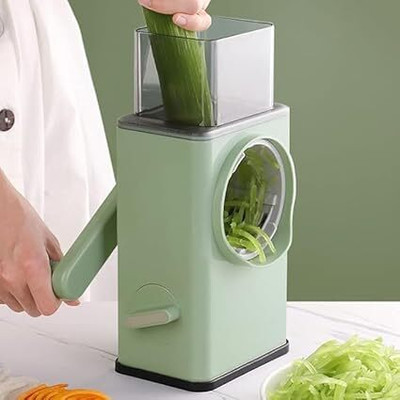 M G Enterprise 4-in-1 Round Mandoline Slicer Multifunctional Vegetable Slicer Vegetable & Fruit Grater & Slicer(1 chopper)