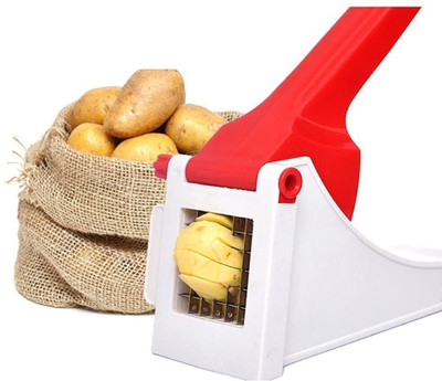hitu Fries & Chips Maker Machine | Potato Chip Cutter | Snacks Slicer Vegetable & Fruit Chopper(1 Chopper, 1 Grille Cleaner)