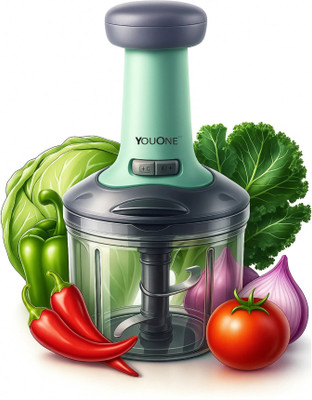 Excellent Hand Push Chopper with 4 Blades for Effortless Chopping Vegetables & Fruits Vegetable & Fruit Chopper(1 push chopper)