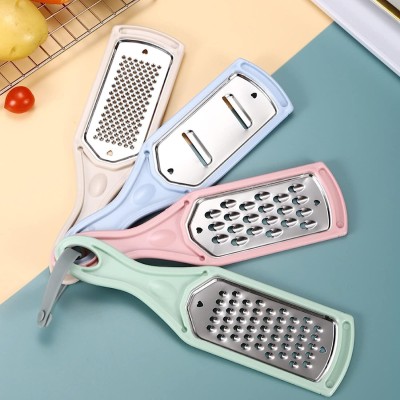 Dominic by no Plastic Manual Grater Scraper Kitchen Cheese Grater Multipurpose Shredder Grater Vegetable & Fruit Chopper(4)