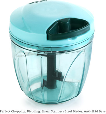 RUBICON by Rubicon Easy to Use Hand Press Fruits and Vegetable Push Chopper Vegetable & Fruit Chopper(900 ml)