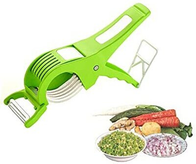 ANA Enterprise ANA Enterprise Multi Cutter with peeler( pack of 1) Vegetable & Fruit Chopper(2 cutter & peeler)