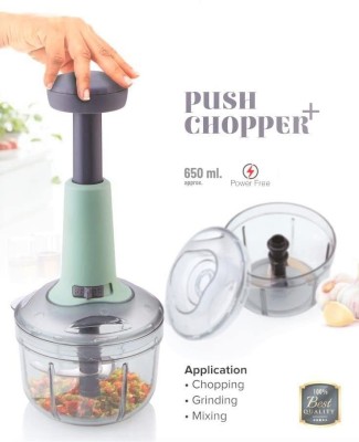 OFFYX Push Chopper Quick Chopper Chop & Churn Vegetables & Dry Fruits Vegetable & Fruit Chopper(Pack of 1)