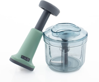 MAGICSPOON Chopper, Push Chopper, Onion Chopper, Vegetable Chopper (Teal, 900ml. 4 Blades) Vegetable & Fruit Chopper(1 - Push Chopper)