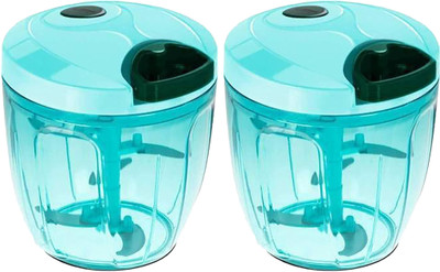 Selvi Handy Manual Quick Chopper 1000ml Vegetable & Fruit Chopper(Pack of 2)
