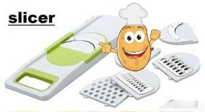 Vilsa 6 in 1 multi function veg slicer_1 Vegetable Slicer(6 DIFFERENT SLIED AND 1 BODY)