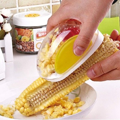 crownsmill Kitchen Plastic Corn Kernel Stripper Peeler Cutter Seeds Remover Corn Chopper(1 x Corn Cutter)