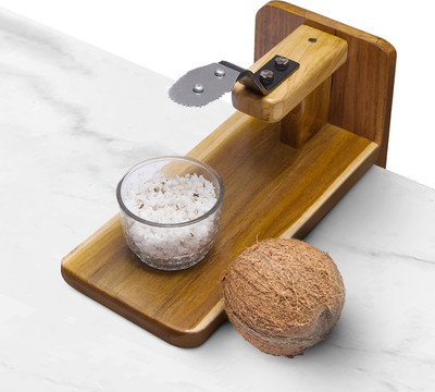 Cansuq by | Traditional Teak Wood Coconut Scraper – Durable & Efficient Kitchen Tool Coconut Scraper(1 Coconut Grater)