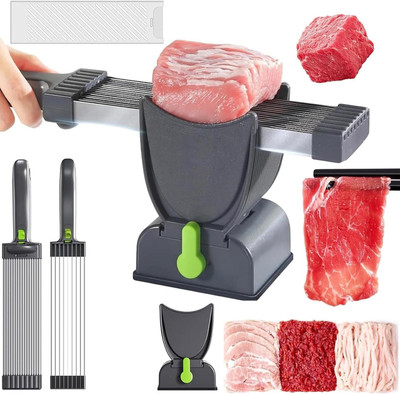 Deoxys Kitchen Cutter Manual Meat Cutter, Meat Slicer for Home Use Vegetable & Fruit Grater & Slicer(1 x Meat Slicer Machine)