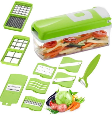 Dsales Dicer vegetable & fruit grater & 1 unit with container , veg peeler with grater Vegetable Grater & Slicer(1 Unit With Container
Veg Peeler With Grater
2Pc Grater, 4Pc Slicer, 3Pc Blade)