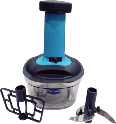 SELLOVI by NA Stylish hand press Vegetables Chopper with 3 Blades 650ml chopper 2 in 1 Vegetable & Fruit Chopper(1 chopper)