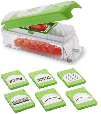 shivay creation New NICER SLICER 12 IN 1/ NICER DICER PLUS VEGETABLE Vegetable & Fruit Chopper(1 Chopper with 12 blade)